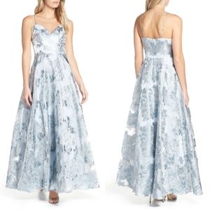 ELIZA J JACQUARD EVENING GOWN